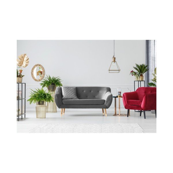 Sivá dvojmiestna pohovka Mazzini Sofas Amelie-image-4