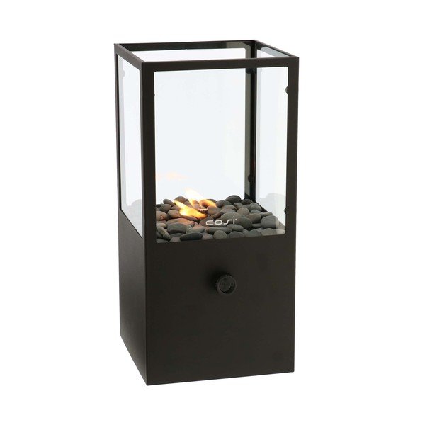 Čierna plynová lampa Cosi Dome, výška 45 cm