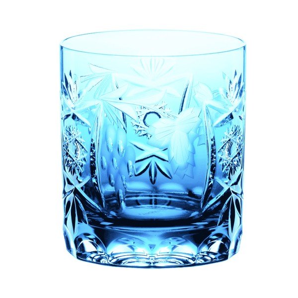 Tyrkysový pohár na whisky z krištáľového skla Nachtmann Traube Whisky Tumbler Aquamarine, 250 ml