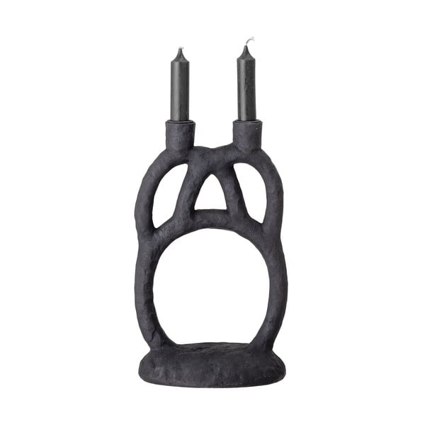 Čierny svietnik Bloomingville Ramina, výška 29 cm-image-2