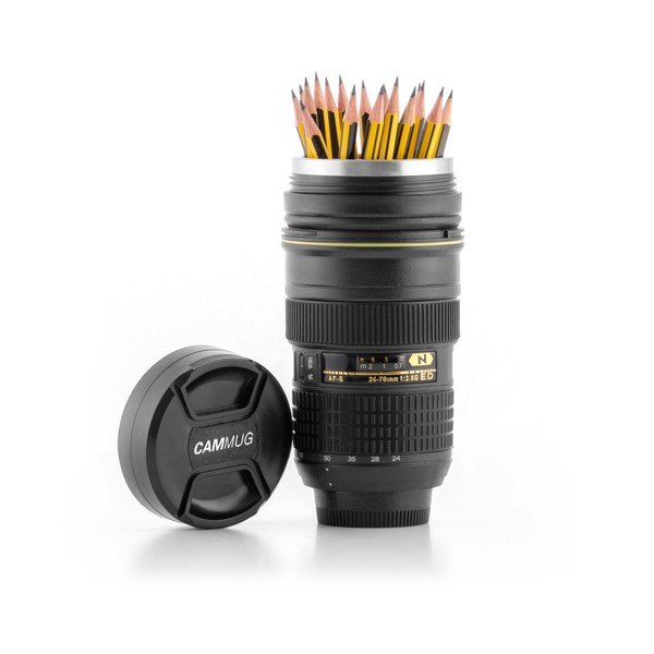 Čierny cestovný termohrnček InnovaGoods CamCup, 400 ml-image-2