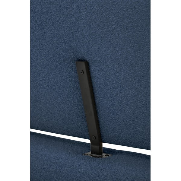 Tmavomodrá čalúnená dvojlôžková posteľ s roštom 140x200 cm Odette – Scandic-image-1