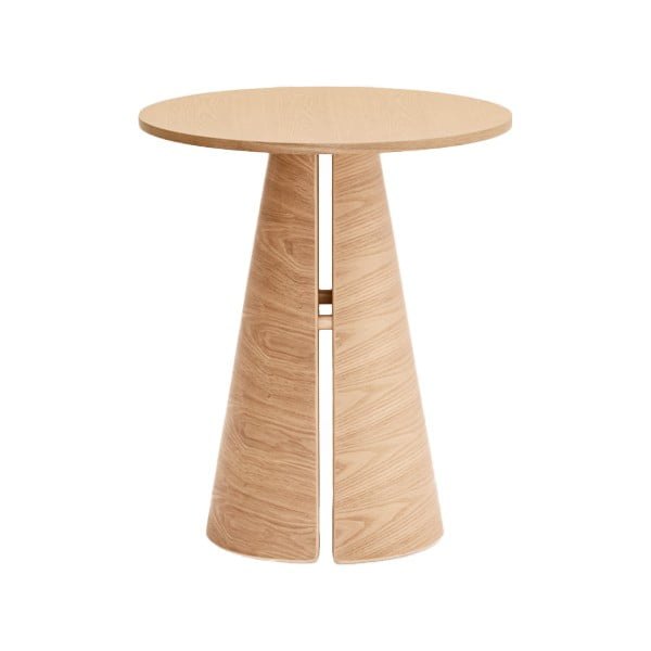 Okrúhly jedálenský stôl v dekore duba v prírodnej farbe ø 65 cm Cep – Teulat