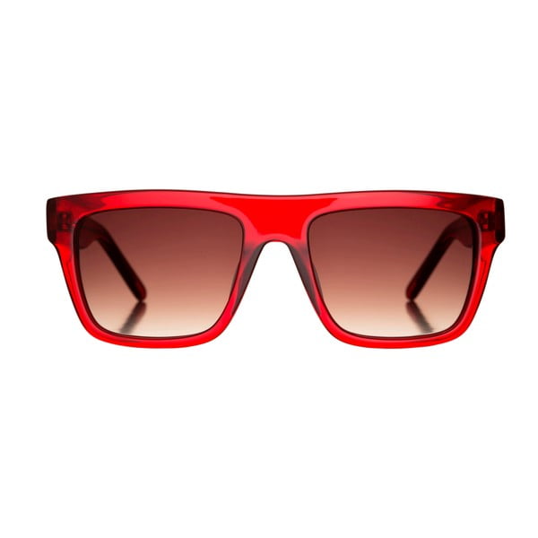 Červené slnečné okuliare s hnedými sklami Marshall Johny
