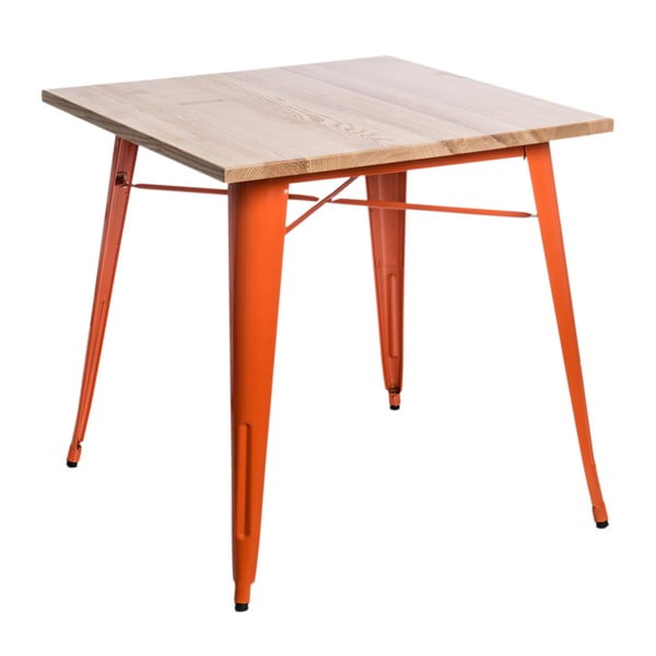 Oranžový jedálenský stôl D2 Paris Ash Wood