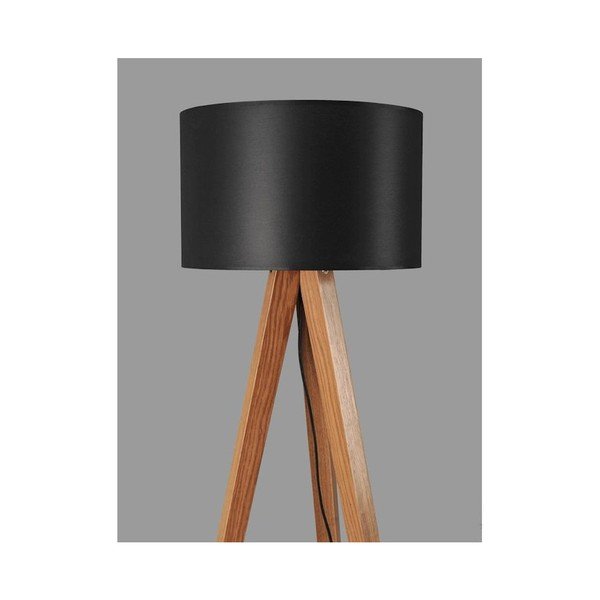Stojacia lampa Tripod Black/Walnut-image-1