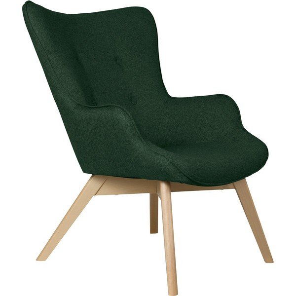 Tmavozelené kreslo Niko – Ropez