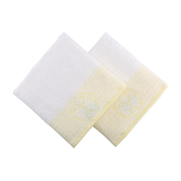 Sada 2 uterákov so žltým detailom Amada, 50 × 90 cm