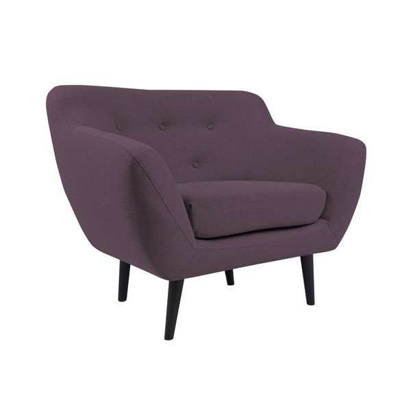 Fialové kreslo Mazzini Sofas Piemont-image-1