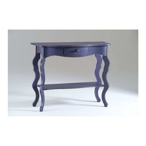 Fialový drevený konzolový stolík Sabine
