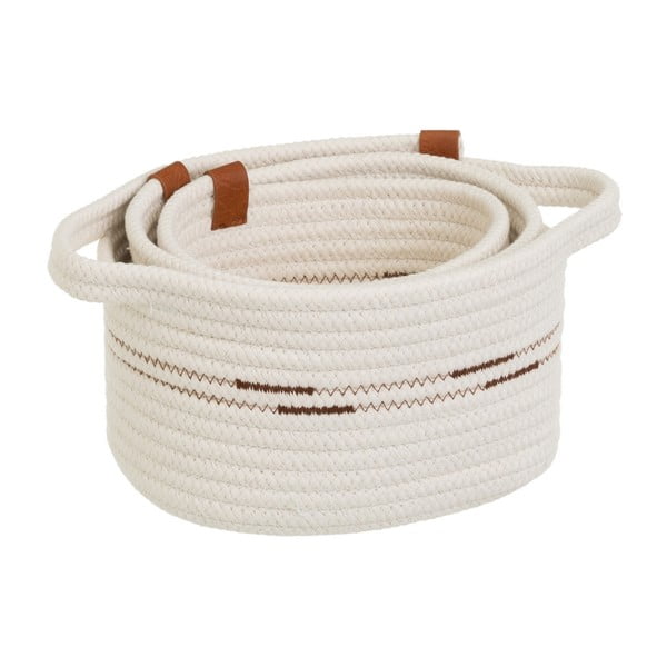 Látkové košíky v súprave 3 ks 30x18x14 cm – Casa Selección-image-1