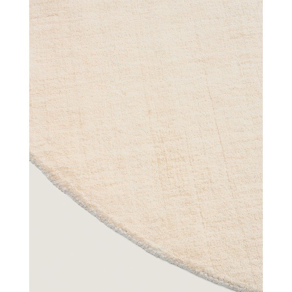 Krémový okrúhly koberec ø 200 cm Empuries – Kave Home-image-3