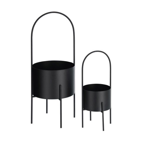 Kovové obaly na kvetináče v súprave 2 ks ø 25 cm Mash – Kave Home