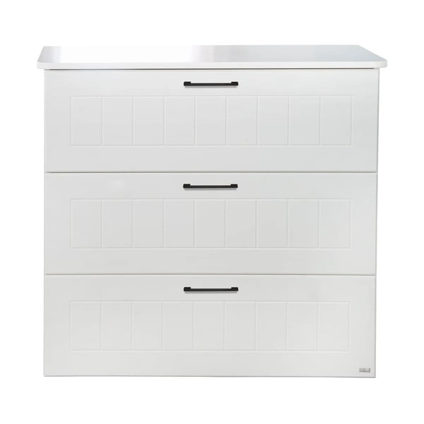 Biela nízka detská komoda 98x91 cm Sylt – Roba-image-2