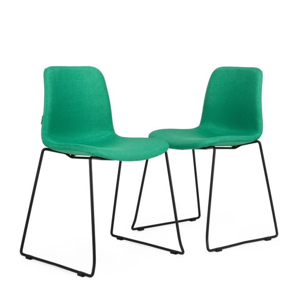 Sada 2 zelených stoličiek Garageeight Forett U