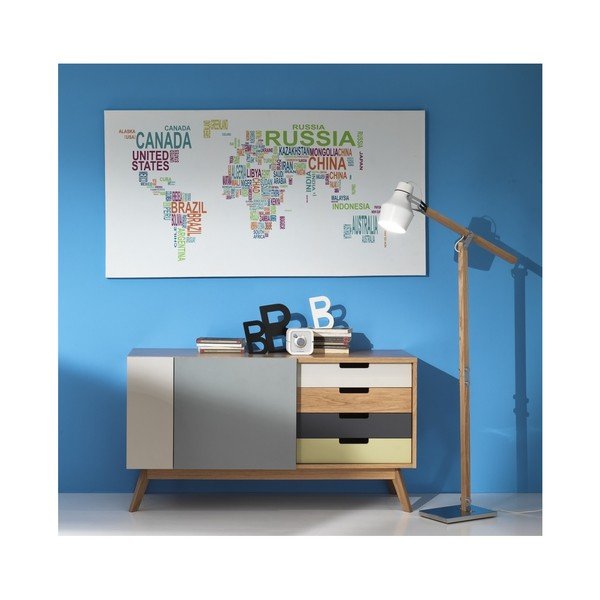 Nástenná mapa sveta Tomasucci World Map, 80 x 160 cm-image-1