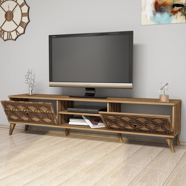 Televízny stolík Class Walnut, dĺžka 180 cm-image-1