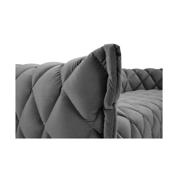 Svetlosivá zamatová pohovka 228 cm Flandrin – Interieurs 86-image-1