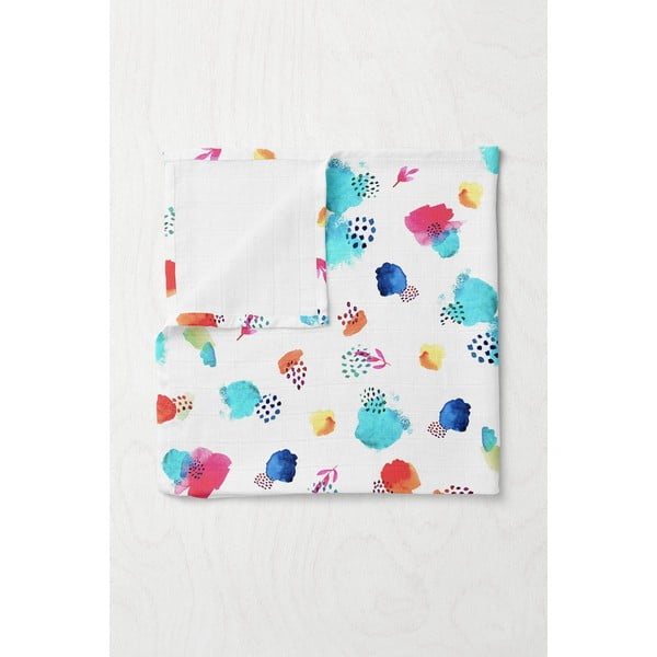 Biela mušelínová detská deka 75x100 cm Summer – Mijolnir-image-1