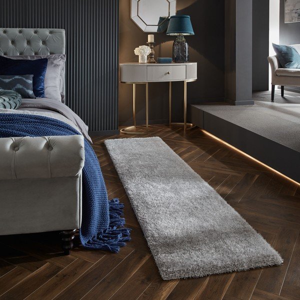 Sivý behúň z recyklovaných vlákien 60x230 cm Velvet – Flair Rugs-image-1