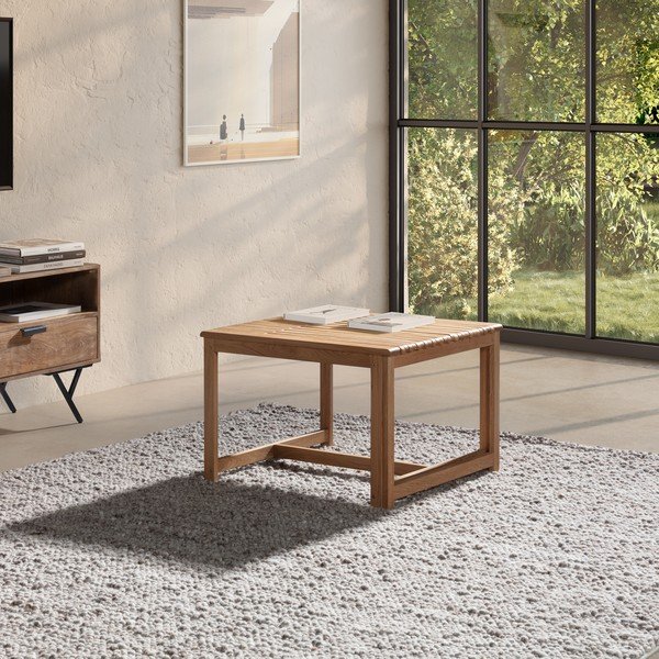 Konferenčný stolík z dubového dreva v prírodnej farbe 60x70 cm Unai – MOME-image-1