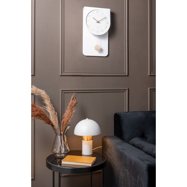 Stolová lampa v bielo-zlatej farbe Leitmotiv Seta, výška 26 cm-image-1