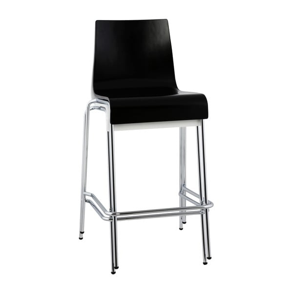Čierna barová stolička Kokoon Cobe, výška 65 cm