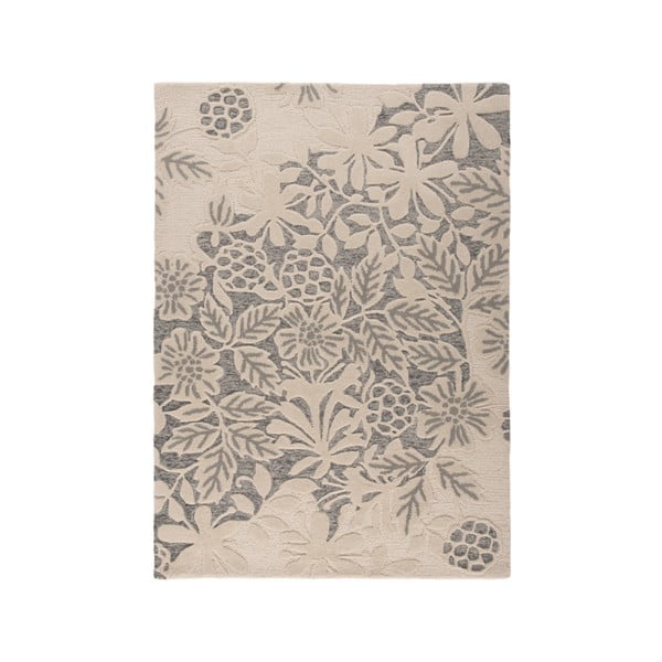 Sivý vlnený koberec Flair Rugs Loxley, 120 x 170 cm
