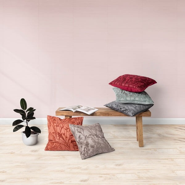 Sivý dekoratívny vankúš Tiseco Home Studio Iris, 45 x 45 cm-image-1