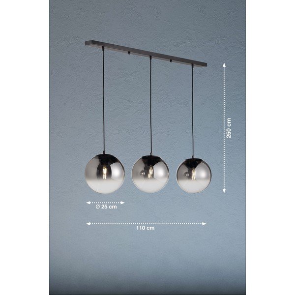 Čierne závesné svietidlo Mirror – Fischer & Honsel-image-2