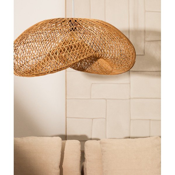 Ratanové tienidlo v prírodnej farbe 58x85 cm Isora – Kave Home-image-2