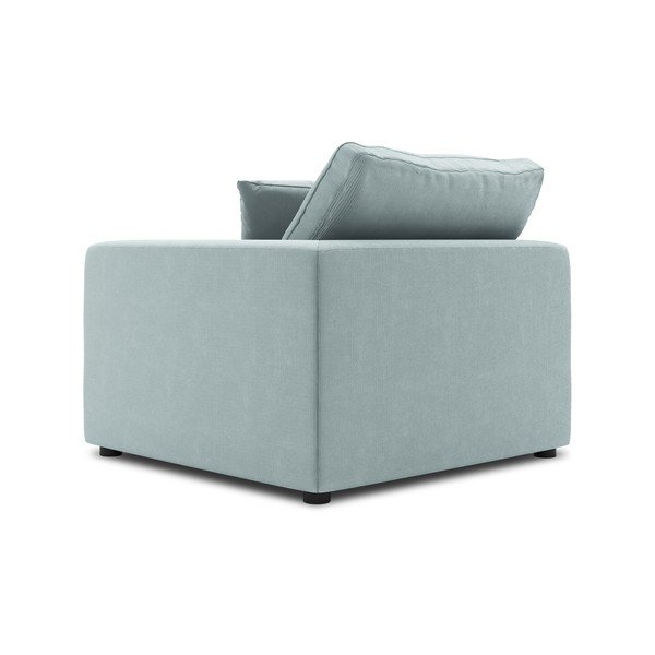 Svetlomodrá rohová časť modulárnej menčestrovej pohovky Windsor & Co Sofas Galaxy, pravý roh-image-3