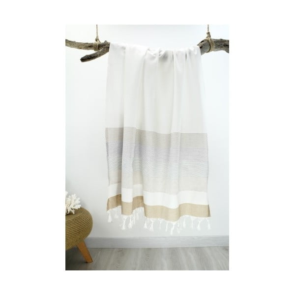 Osuška z čistej bavlny Hammam Strip Style, 90 x 180 cm