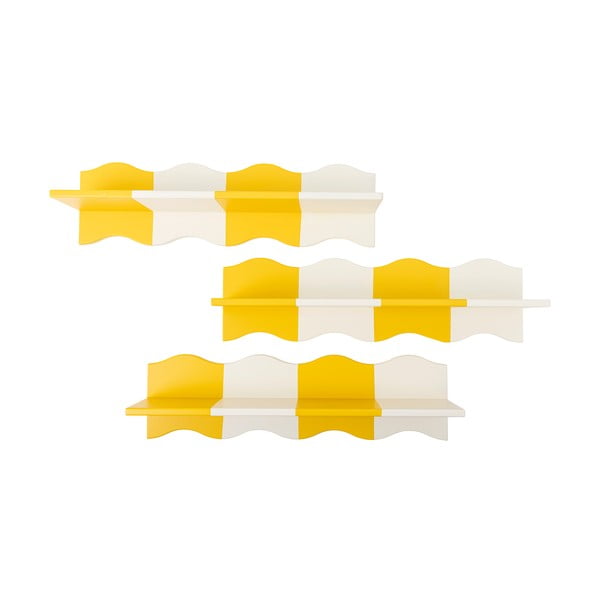 Žltá/biela detská polica 80 cm Bubbi – Bloomingville Mini-image-4