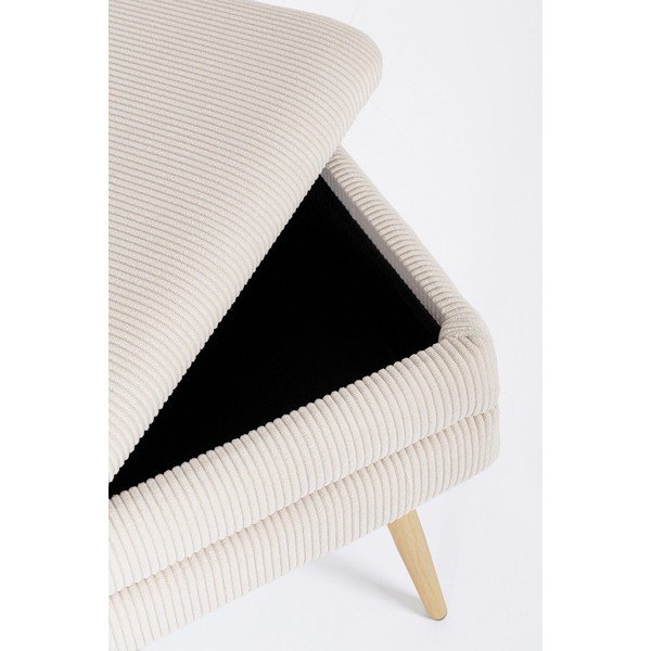 Biela polstrovaná lavica Olga – Bizzotto-image-1