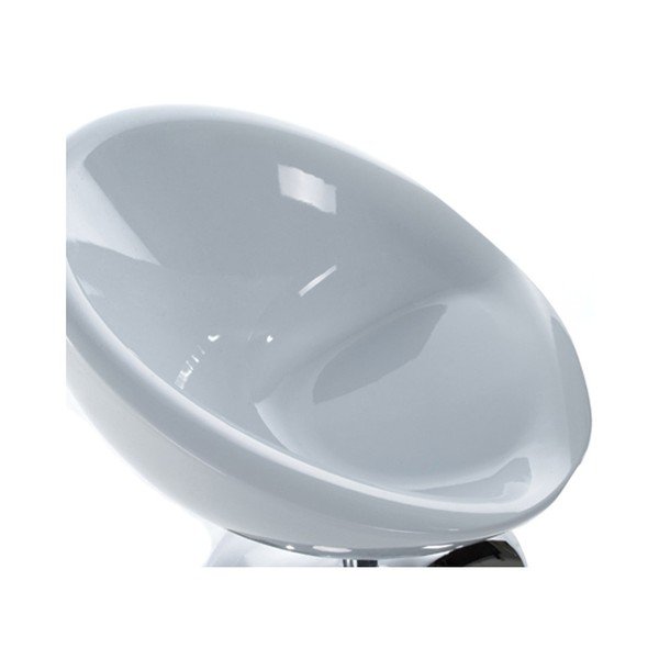 Biele otočné kreslo Kokoon Design Bowl-image-2