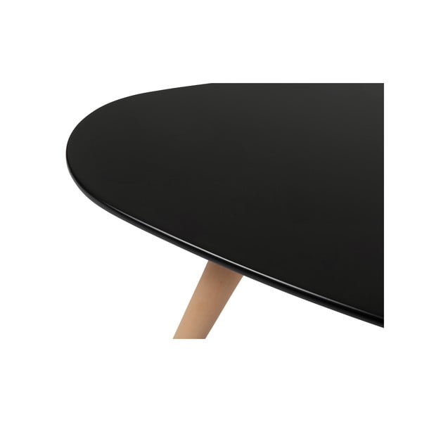 Čierny konferenčný stolík s nohami z bukového dreva Furnhouse Fly, 116 x 66 cm-image-3