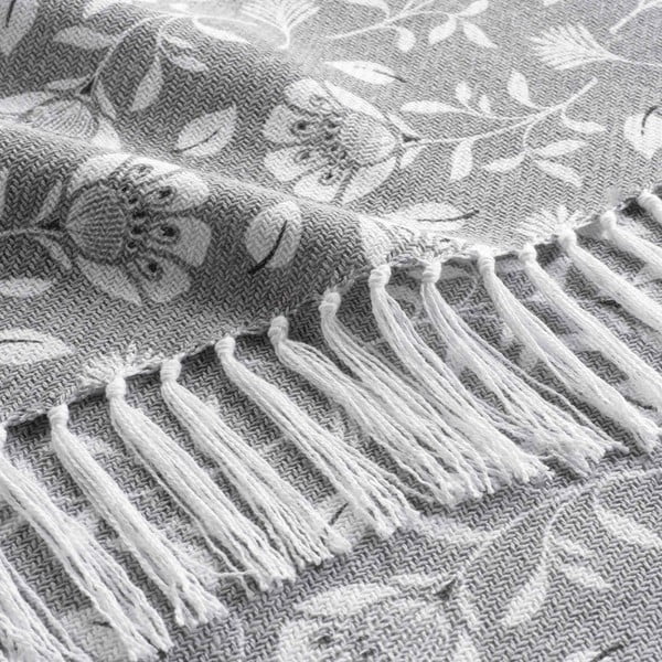 Sivá deka 125x150 cm Flavie – douceur d'intérieur-image-1