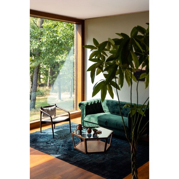 Konferenčný stolík so sklenenou doskou v tmavo prírodnej farbe 80x92,5 cm Sita – Dutchbone-image-3