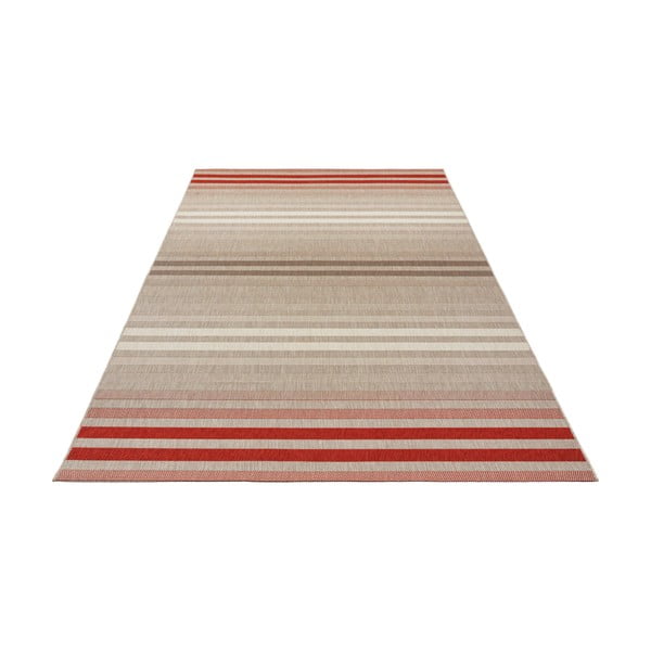 Červeno-krémový vonkajší koberec NORTHRUGS Paros, 160 x 230 cm-image-1