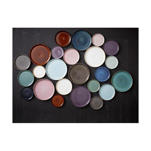 Čierny/modrý tanier z kameniny ø 27 cm Gastro Dark Blue/Black – Bitz-image-3