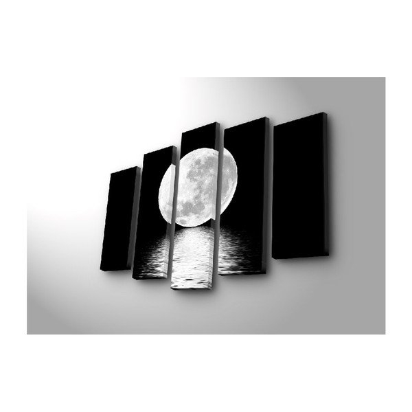 Viacdielny obraz White Moon, 105 × 70 cm-image-1