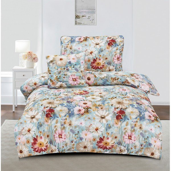 3-dielne obliečky na jednolôžko z mikrosaténu 140x200 cm Rachel – My House-image-1