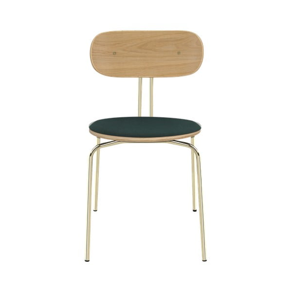 Jedálenská stolička v tmavozeleno-zlatej farbe Curious – UMAGE-image-2