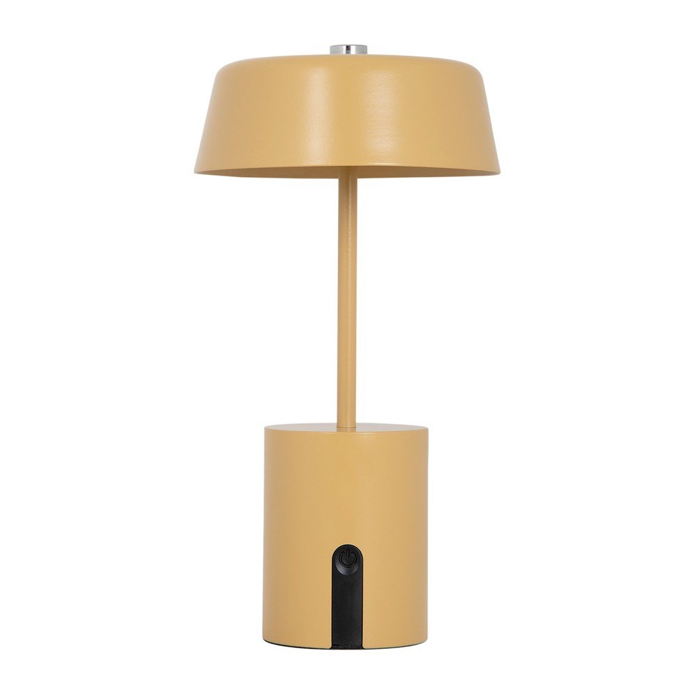 E-shop Okrovožltá kovová LED stolová lampa (výška 22,5 cm) Elemental LED – Leitmotiv