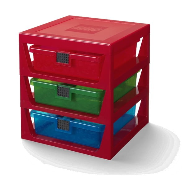 Červený organizér s 3 zásuvkami LEGO® Storage-image-2