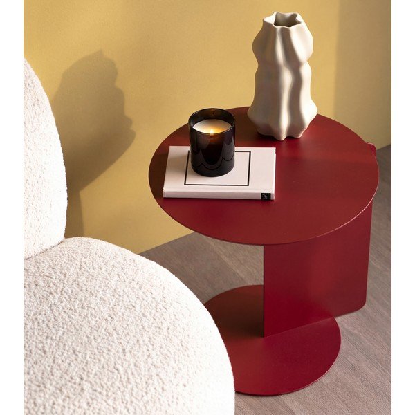 Oceľový okrúhly odkladací stolík ø 40 cm Salsa – Spinder Design-image-1