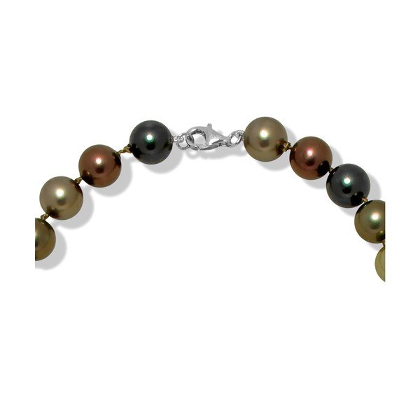 Zeleno-hnedý náhrdelník Mara de Vida Perldor, dĺžka 45 cm-image-1