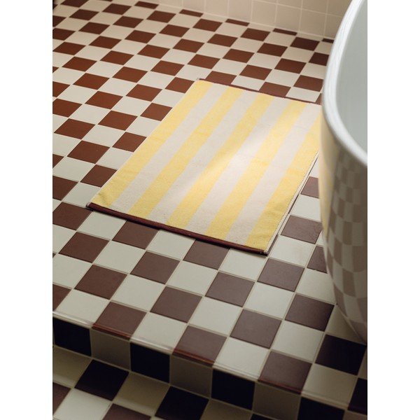 Žltá textilná kúpeľňová predložka 50x80 cm Gobo – noo.ma-image-1
