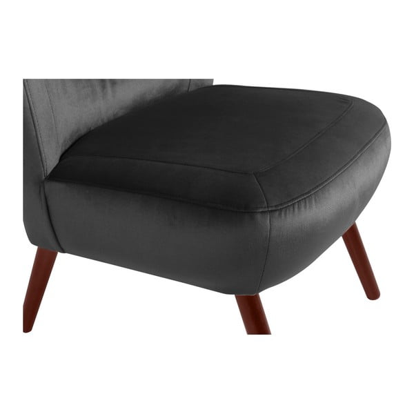 Antracitovosivé kreslo Max Winzer Sari Velvet-image-3